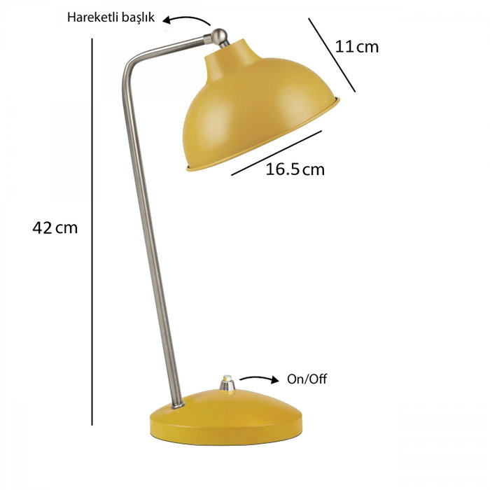 Opviq Lámpara de Mesa Mostaza Opviq Lámpara de Mesa Mostaza